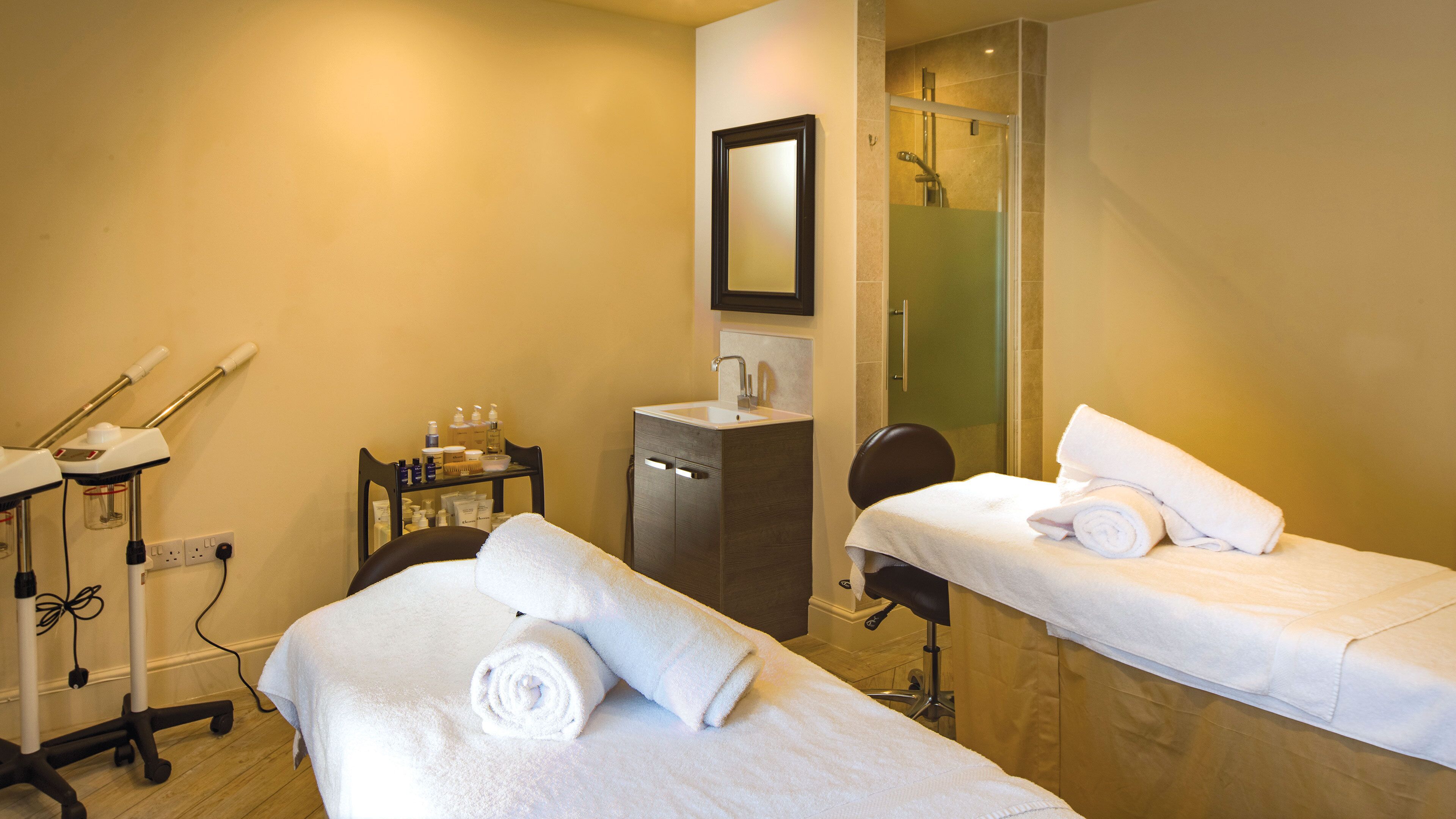 Espace de soins pour les couples, soins corporels, soins d'aromathérapie