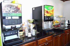 Free daily buffet breakfast