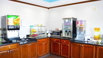 Free daily buffet breakfast