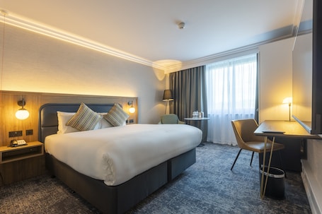 Premium Room | In-room safe, desk, laptop workspace, iron/ironing board. Crowne Plaza Manchester Airport by IHG