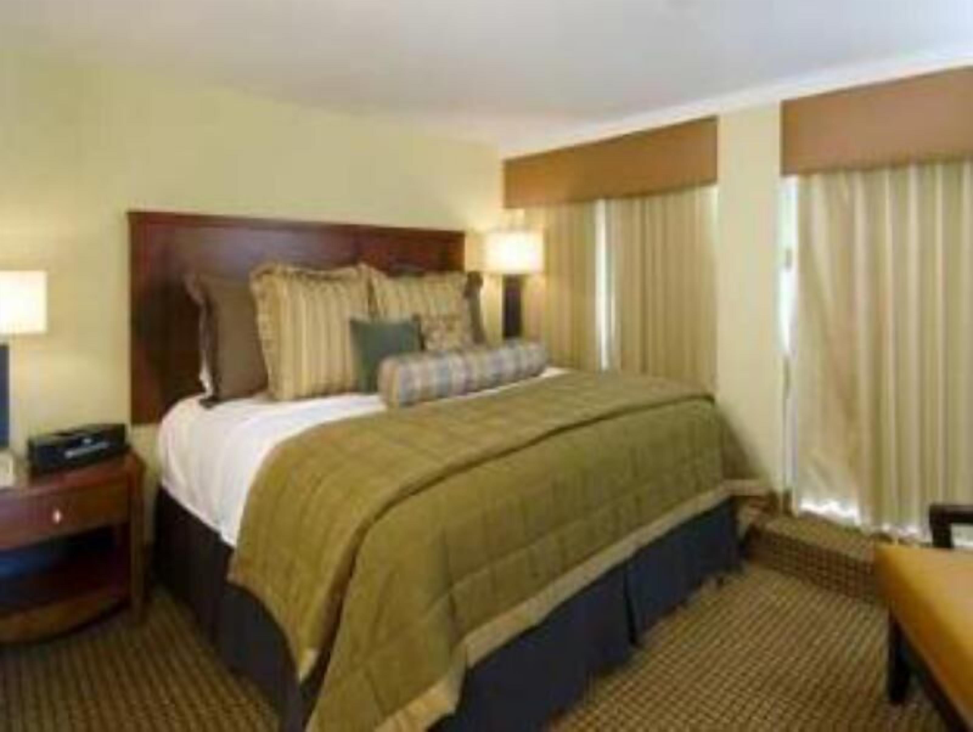 1 bedroom, desk, blackout drapes, iron/ironing board