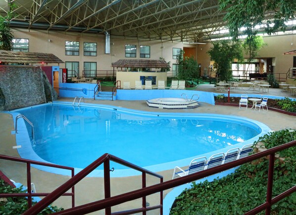 Indoor pool, outdoor pool