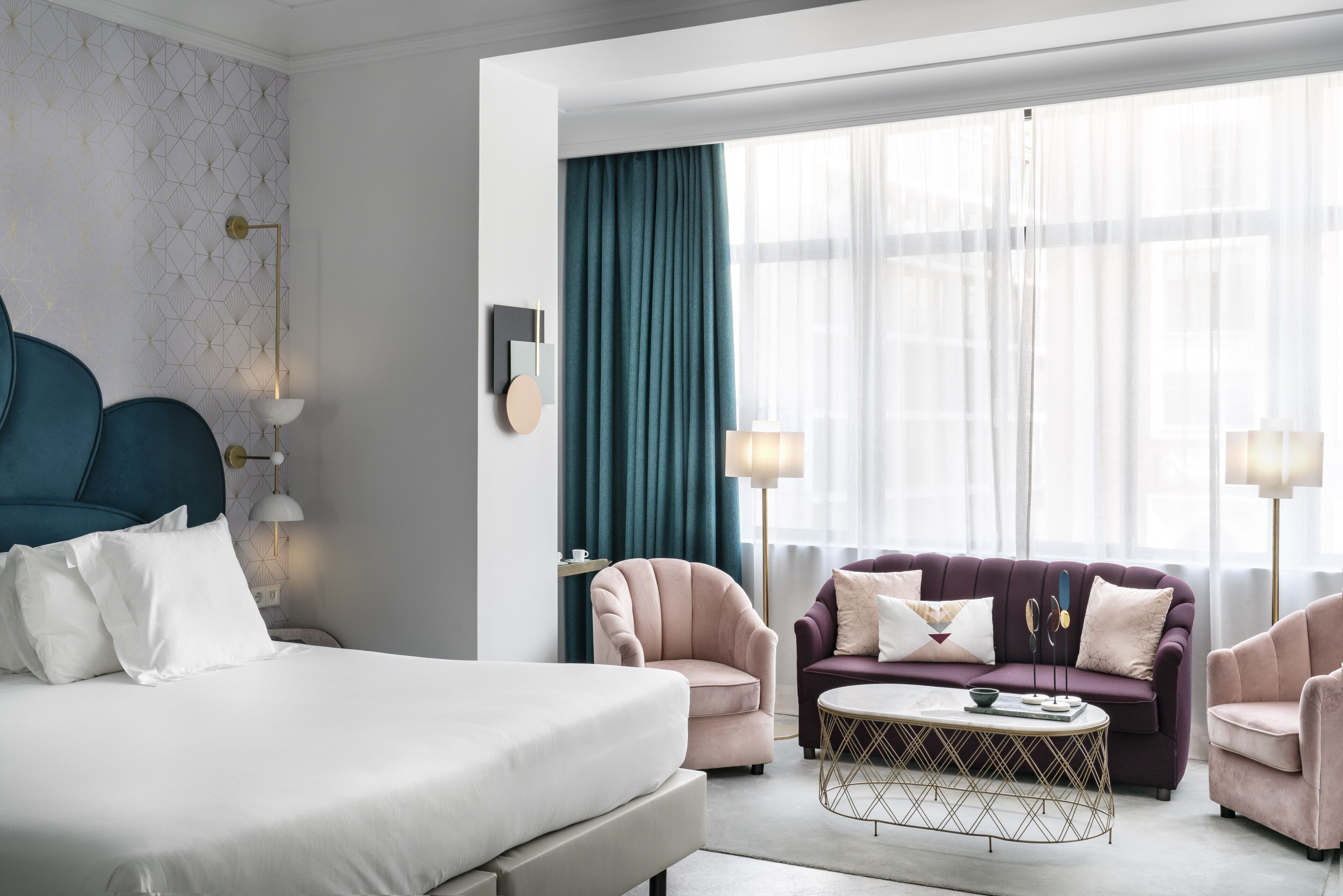 Peralatan tempat tidur premium, gebar bulu kapas, bar mini 