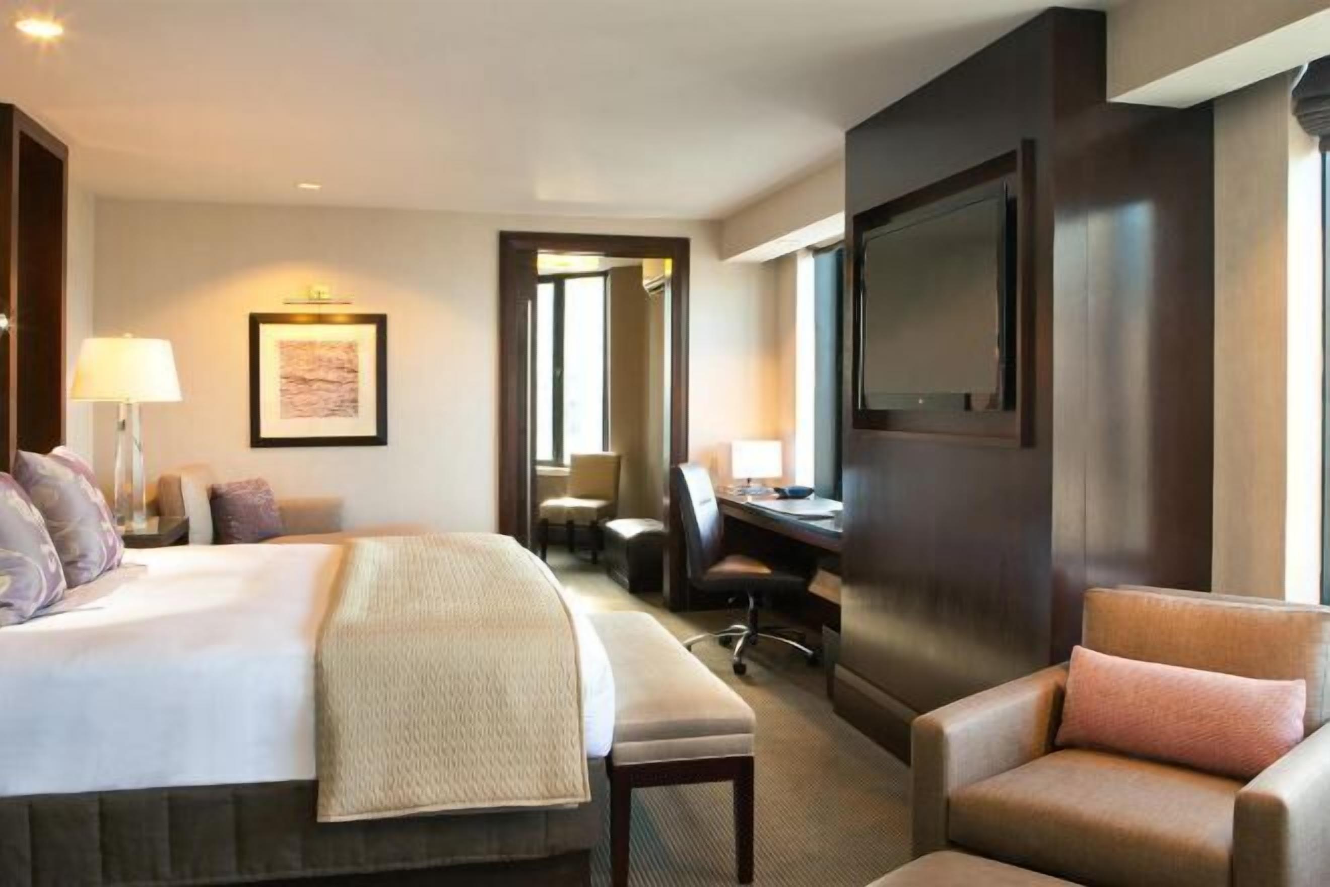 Biancheria da letto di alta qualità, cassaforte in camera