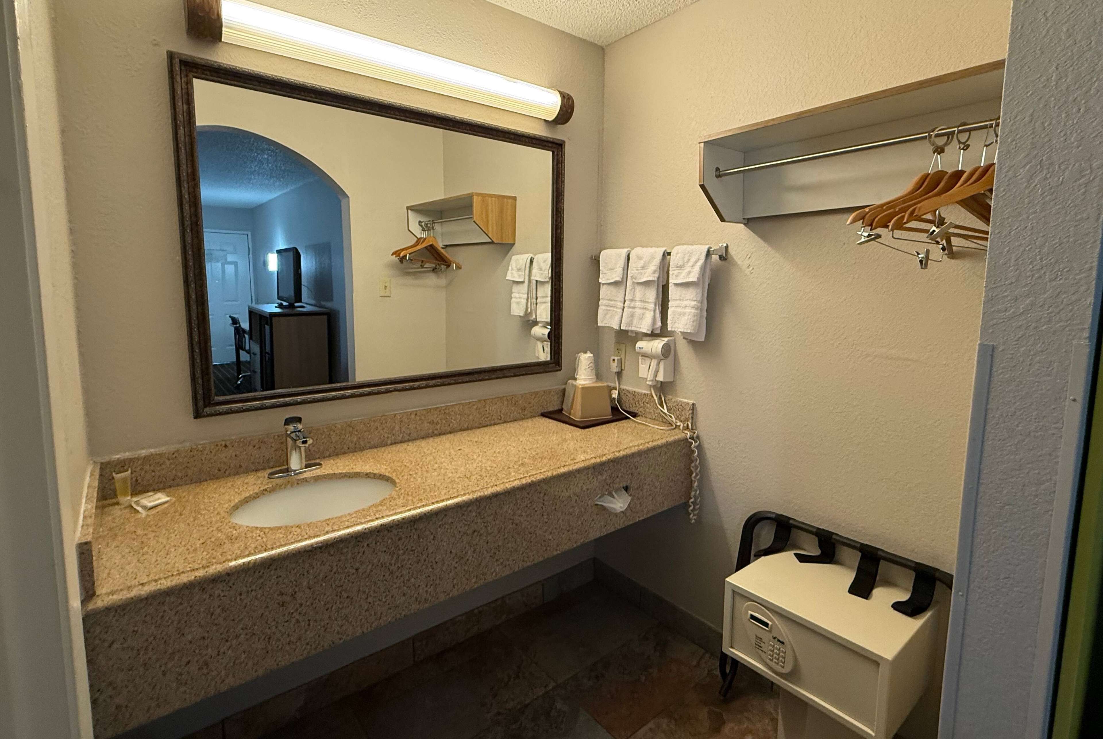 Free toiletries, hair dryer, towels, soap