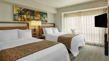 Premium bedding, pillow-top beds, in-room safe, desk
