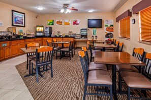Free daily full breakfast