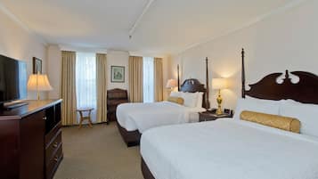 Room, 2 Double Beds | Hypo-allergenic bedding, in-room safe, desk, laptop workspace