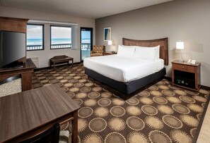 Standard Room, 1 King Bed, Balcony, Ocean View | Pillow-top beds, in-room safe, desk, laptop workspace