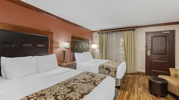 Standard Room, 2 Queen Beds, Accessible, Bathtub | Desk, blackout drapes, iron/ironing board, free cribs/infant beds