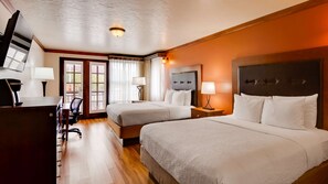 Standard Room, 2 Queen Beds, Non Smoking, Balcony | Down comforters, pillowtop beds, desk, blackout drapes