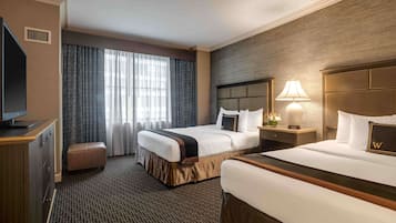 Egyptian cotton sheets, premium bedding, pillowtop beds, in-room safe