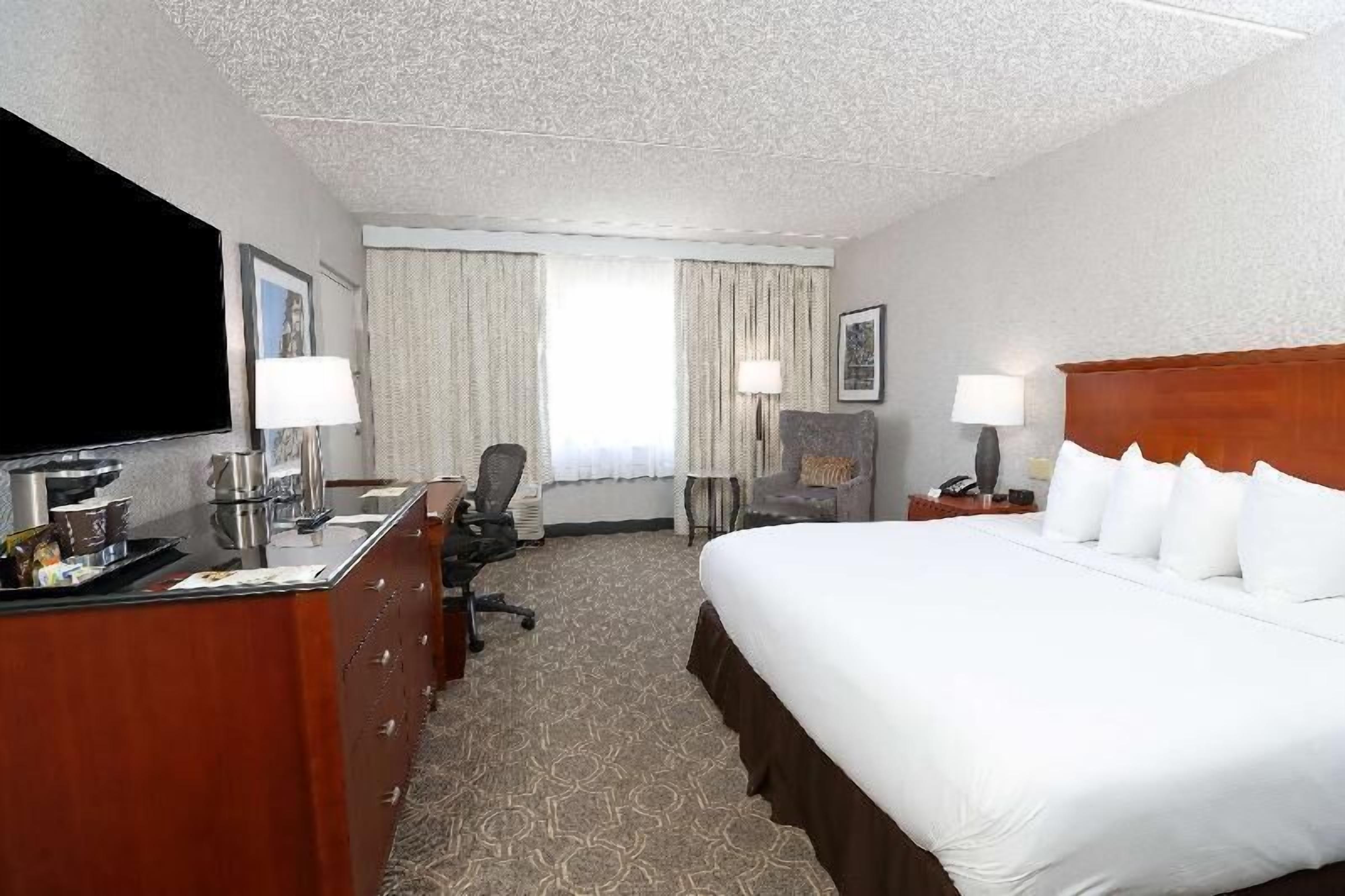 Pillow-top beds, in-room safe, desk, laptop workspace