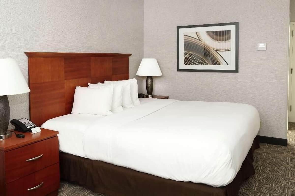 Pillow-top beds, in-room safe, desk, laptop workspace