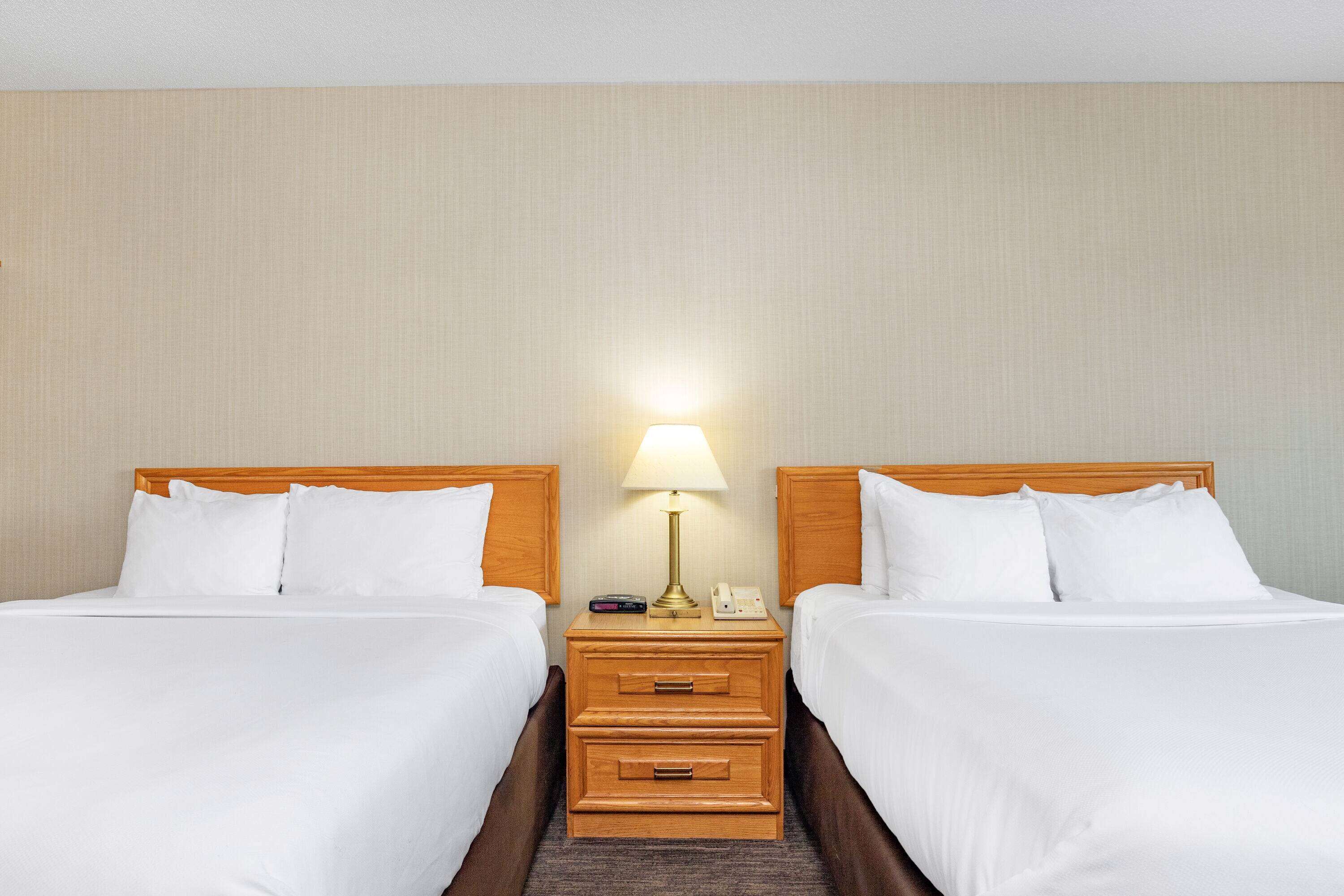 room, 2 queen beds, non smoking | premium bedding, blackout curtains, iron/ironing board