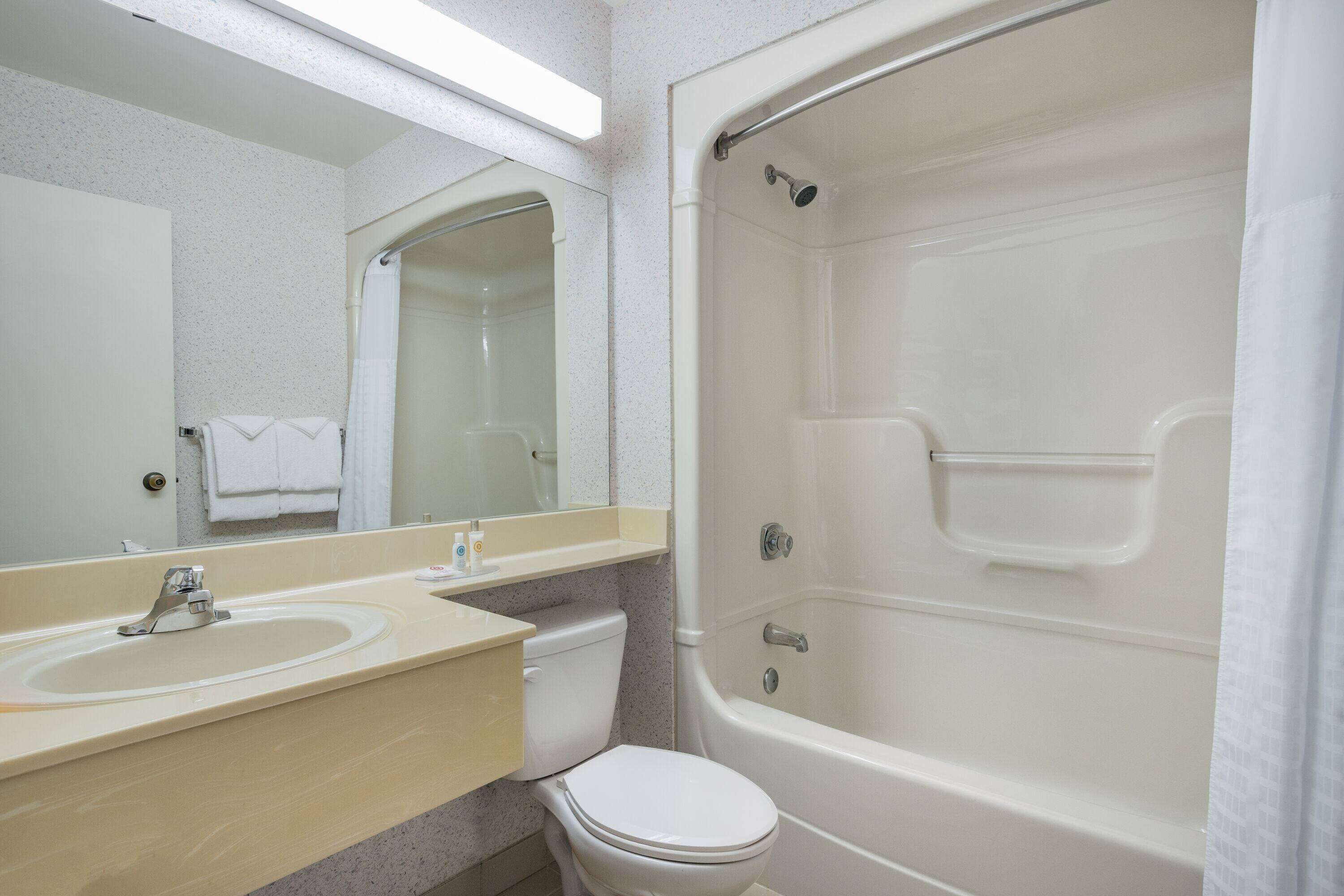 free toiletries, hair dryer, towels, soap