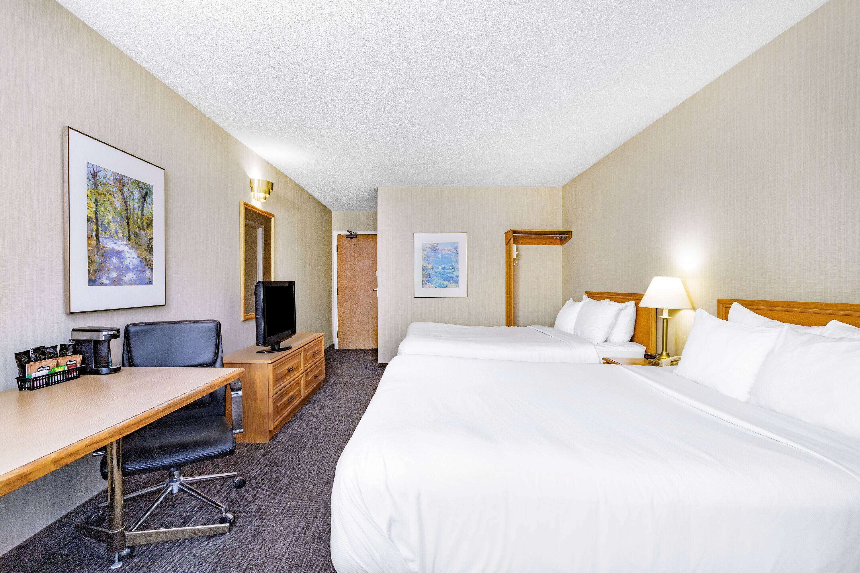 room, 2 queen beds, non smoking | premium bedding, blackout curtains, iron/ironing board