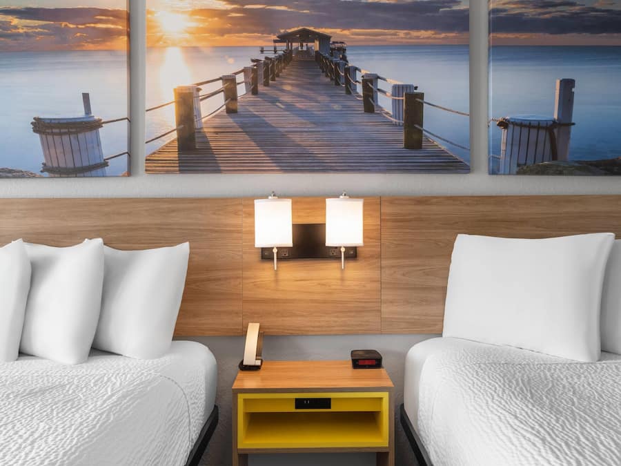 Desk, blackout curtains, iron/ironing board, free WiFi