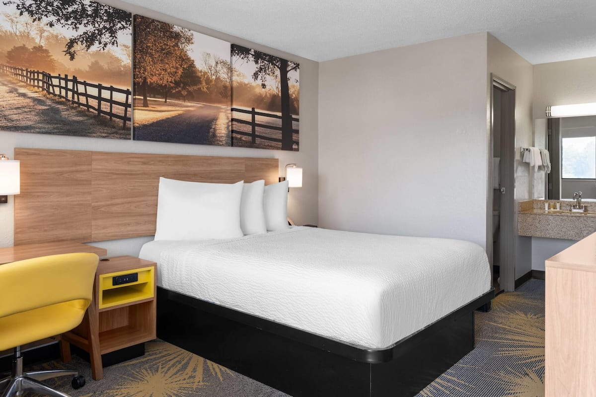 Room, 1 Queen Bed, Non Smoking | Desk, blackout drapes, iron/ironing board, WiFi (free)