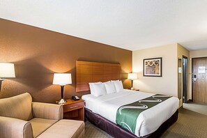 Standard Room, 1 King Bed, Non Smoking | Pillowtop beds, in-room safe, individually furnished, desk