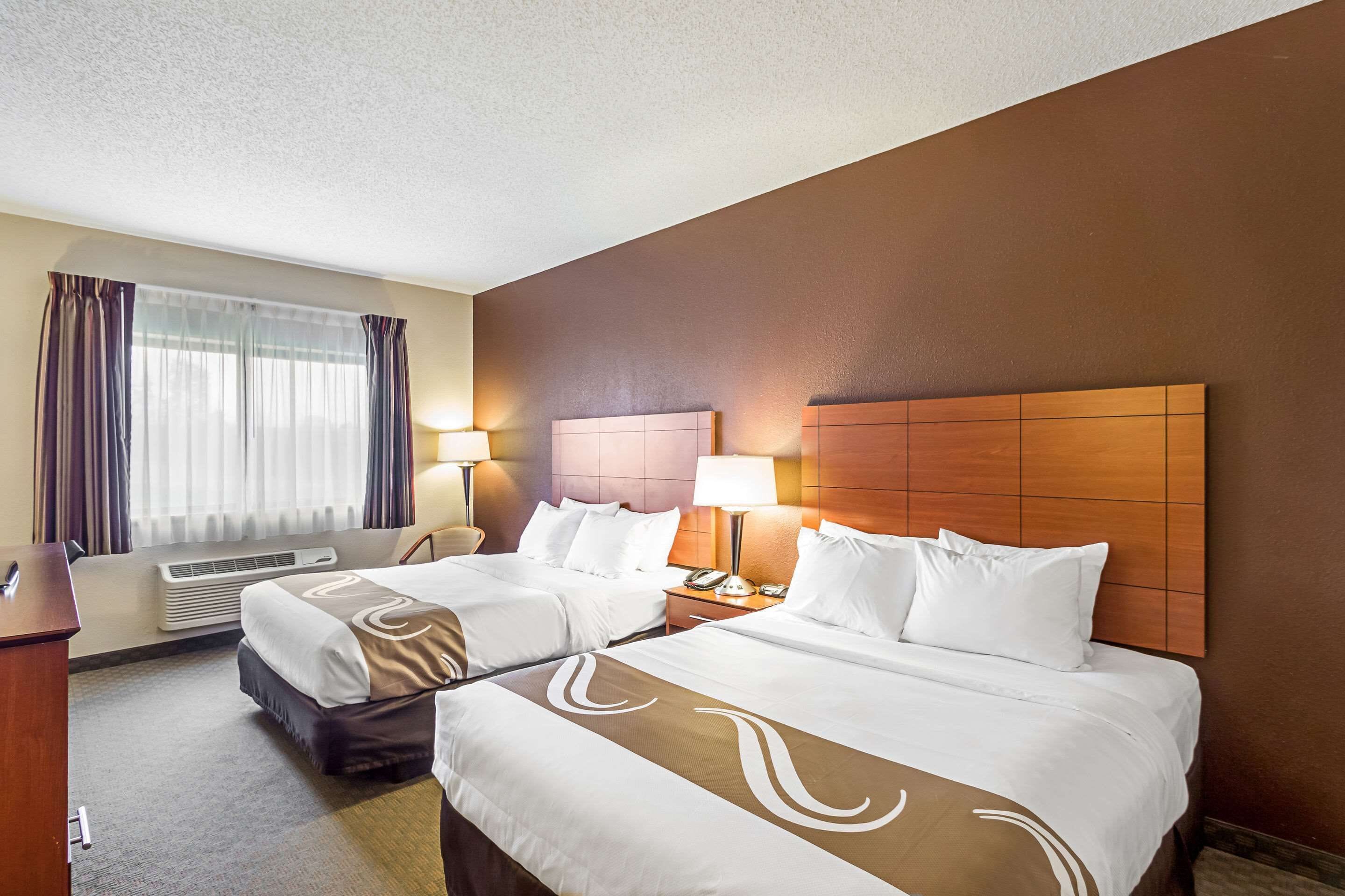 standard room, 2 queen beds, non smoking | pillow-top beds, in-room safe, individually furnished, desk