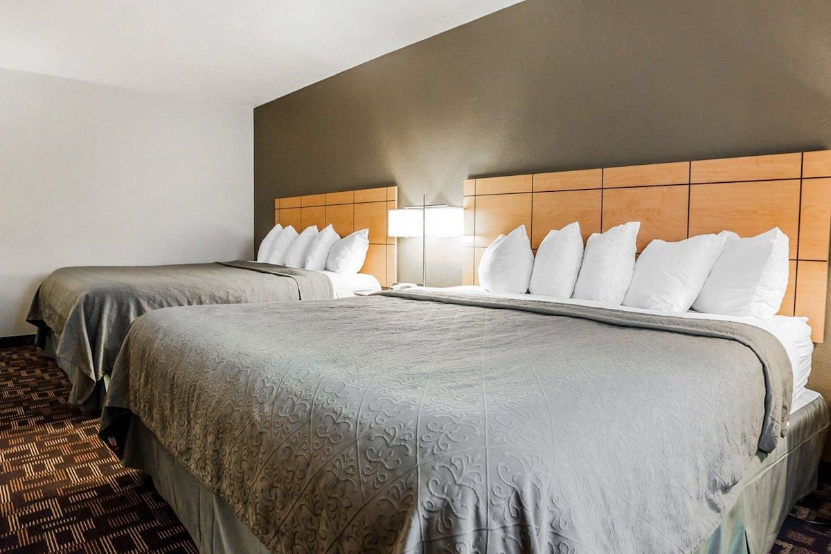 standard room, 2 queen beds, non smoking | hypo-allergenic bedding, desk, blackout curtains, soundproofing