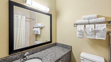 Hypo-allergenic bedding, desk, blackout curtains, soundproofing