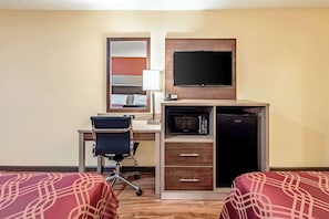 Standard-Doppelzimmer, 2 Doppelbetten, Nichtraucher | Verdunkelungsvorhänge, kostenloses WLAN, Bettwäsche