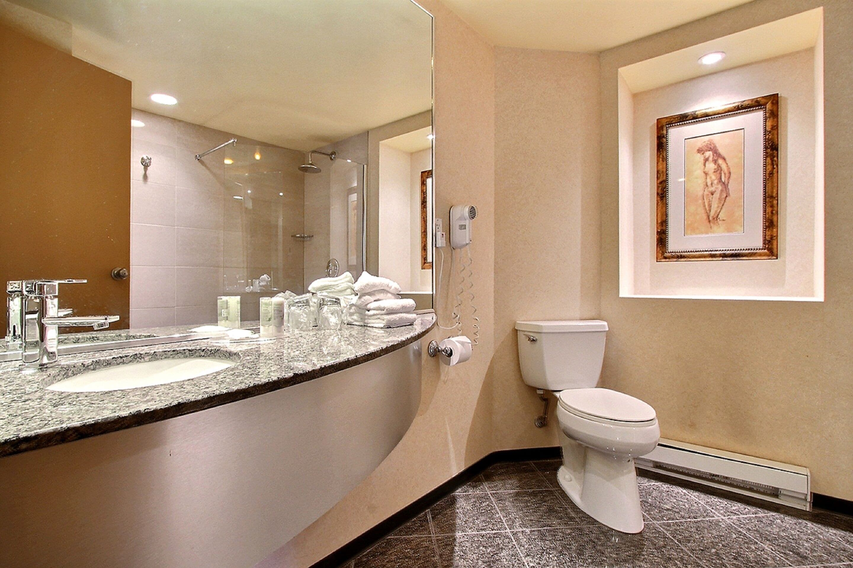 room, 1 king bed, jetted tub | bathroom | eco-friendly toiletries, hair dryer, towels, soap