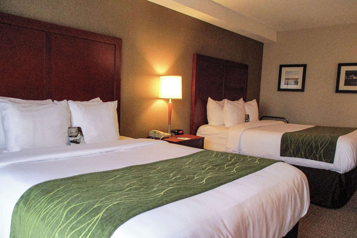 Standard Room, 2 Queen Beds, Non Smoking, Ground Floor | Premium bedding, individually furnished, desk, laptop workspace