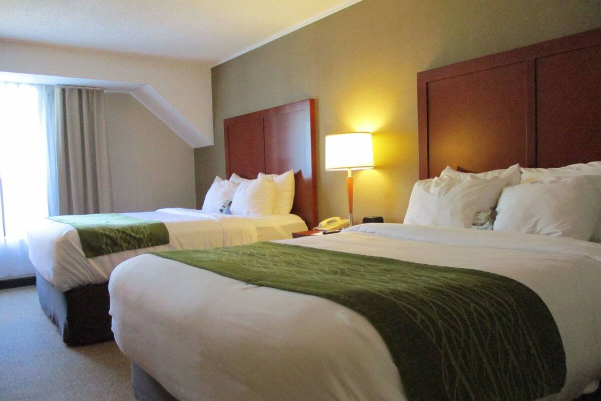 Premium bedding, individually furnished, desk, laptop workspace