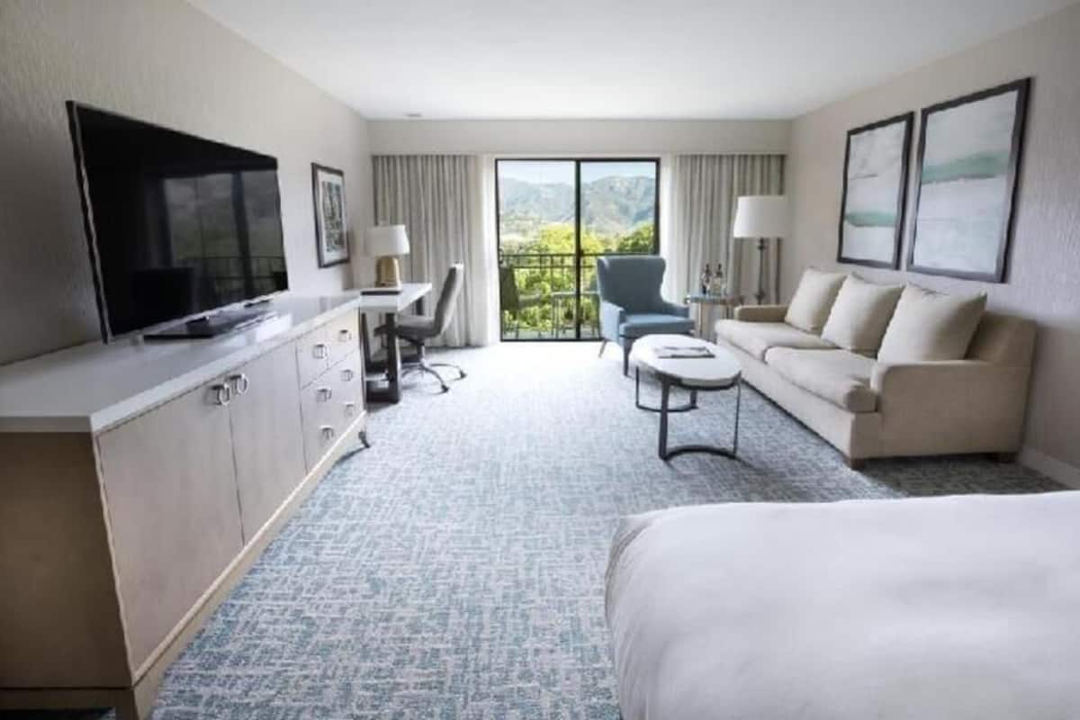 Premium bedding, down comforters, in-room safe, desk