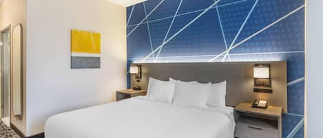 Room, 1 King Bed, Accessible, Non Smoking | Premium bedding, down comforters, desk, blackout drapes