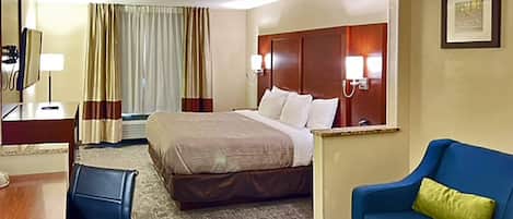 Suite, 1 King Bed with Sofa bed, Non Smoking | Premium bedding, pillowtop beds, in-room safe, desk
