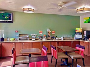Free daily buffet breakfast