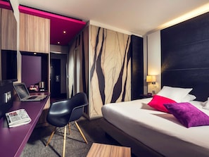 Ropa de cama de alta calidad y minibar