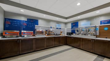 Free daily buffet breakfast