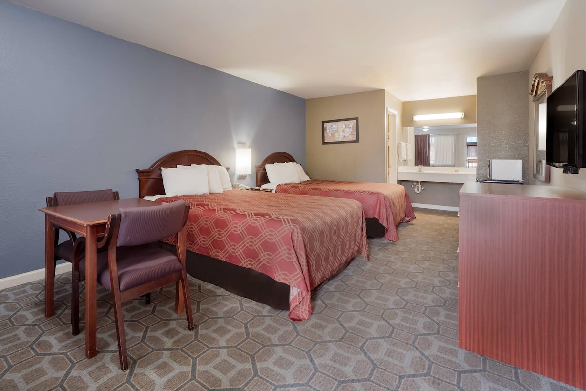 Standard Room, 2 Queen Beds, Smoking | Desk, iron/ironing board, cribs (surcharge), rollaway beds (surcharge)