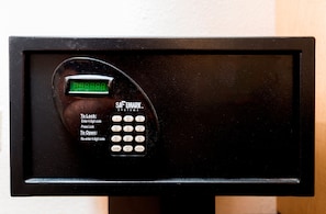 In-room safe, desk, blackout drapes, free cribs/infant beds