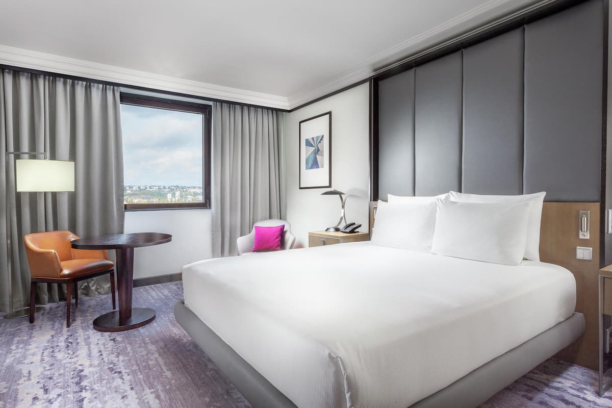 In-room safe, laptop workspace, blackout drapes, soundproofing