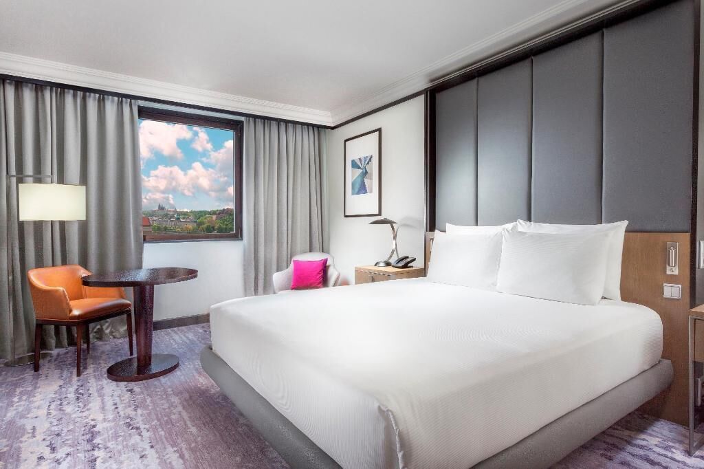 In-room safe, laptop workspace, blackout curtains, soundproofing