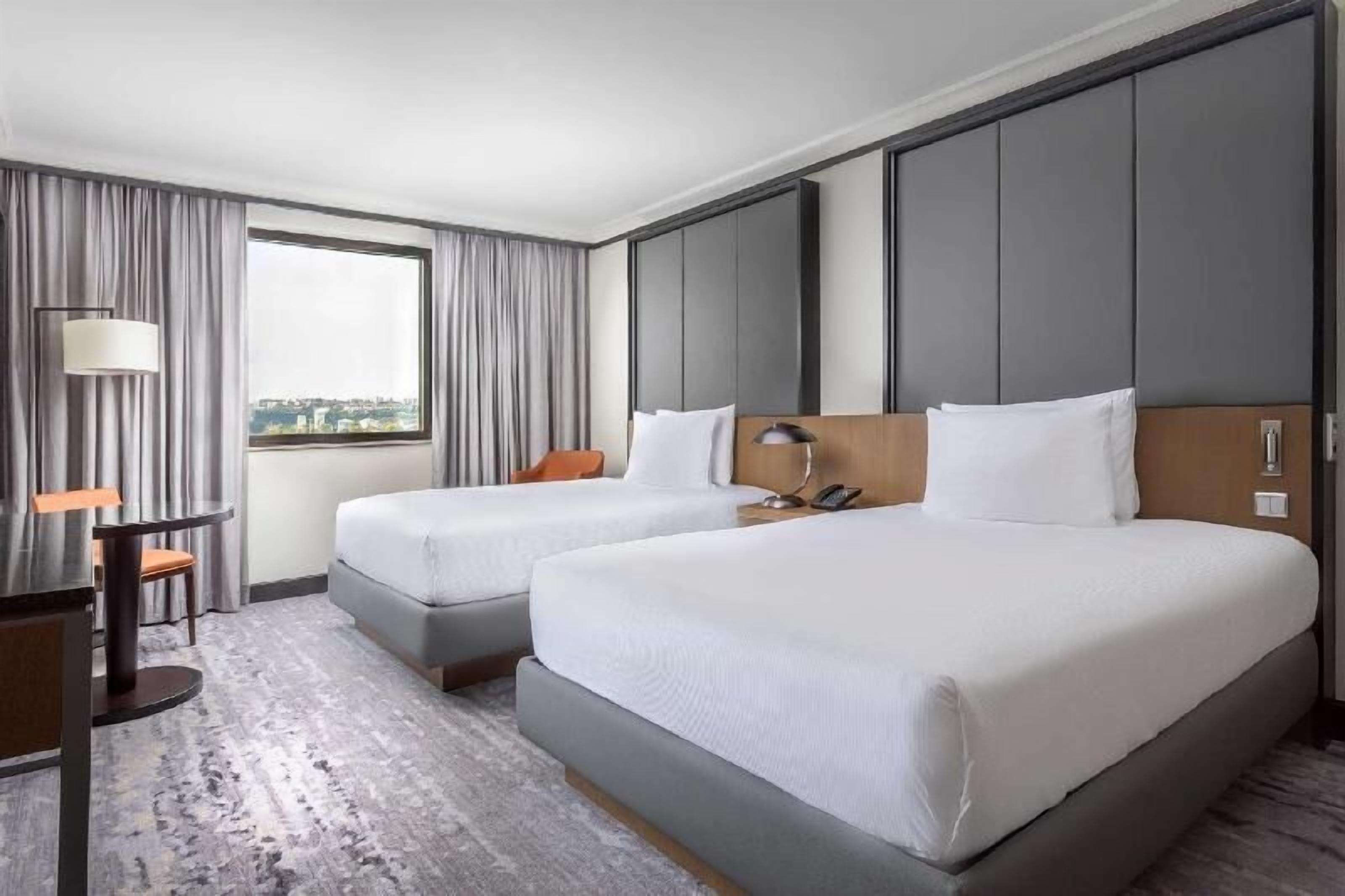 In-room safe, laptop workspace, blackout curtains, soundproofing