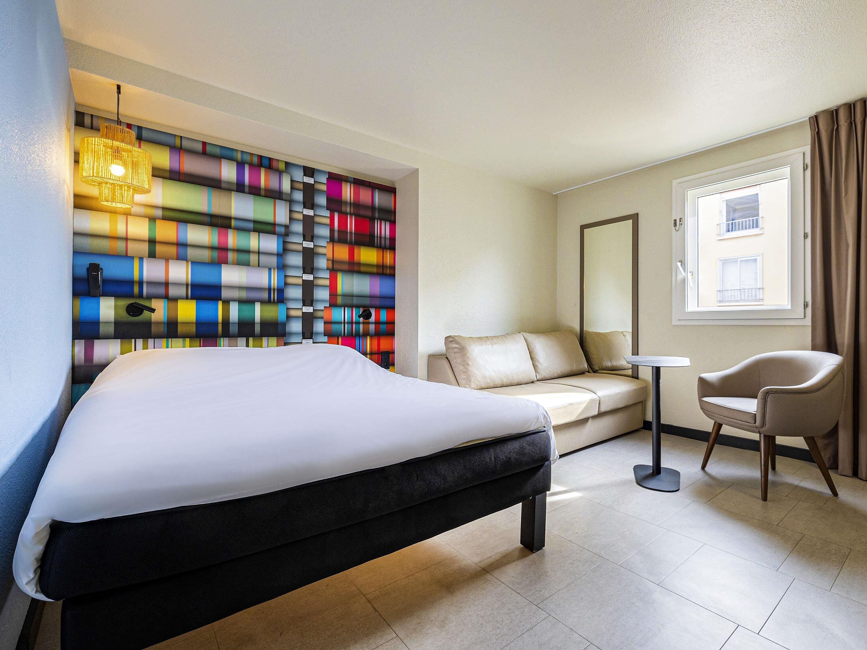 Desk, blackout curtains, soundproofing, iron/ironing board