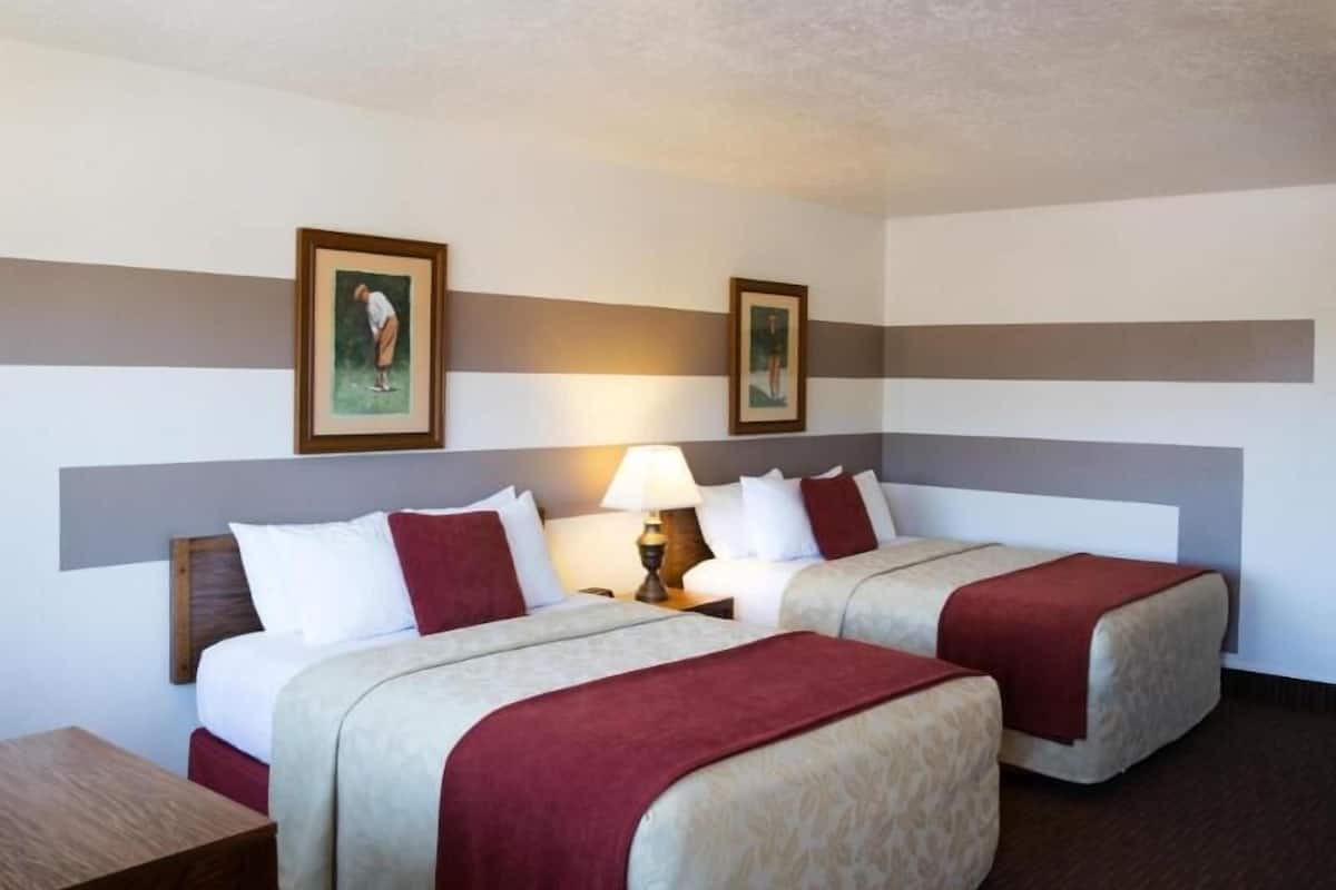 Blackout drapes, iron/ironing board, free WiFi, bed sheets