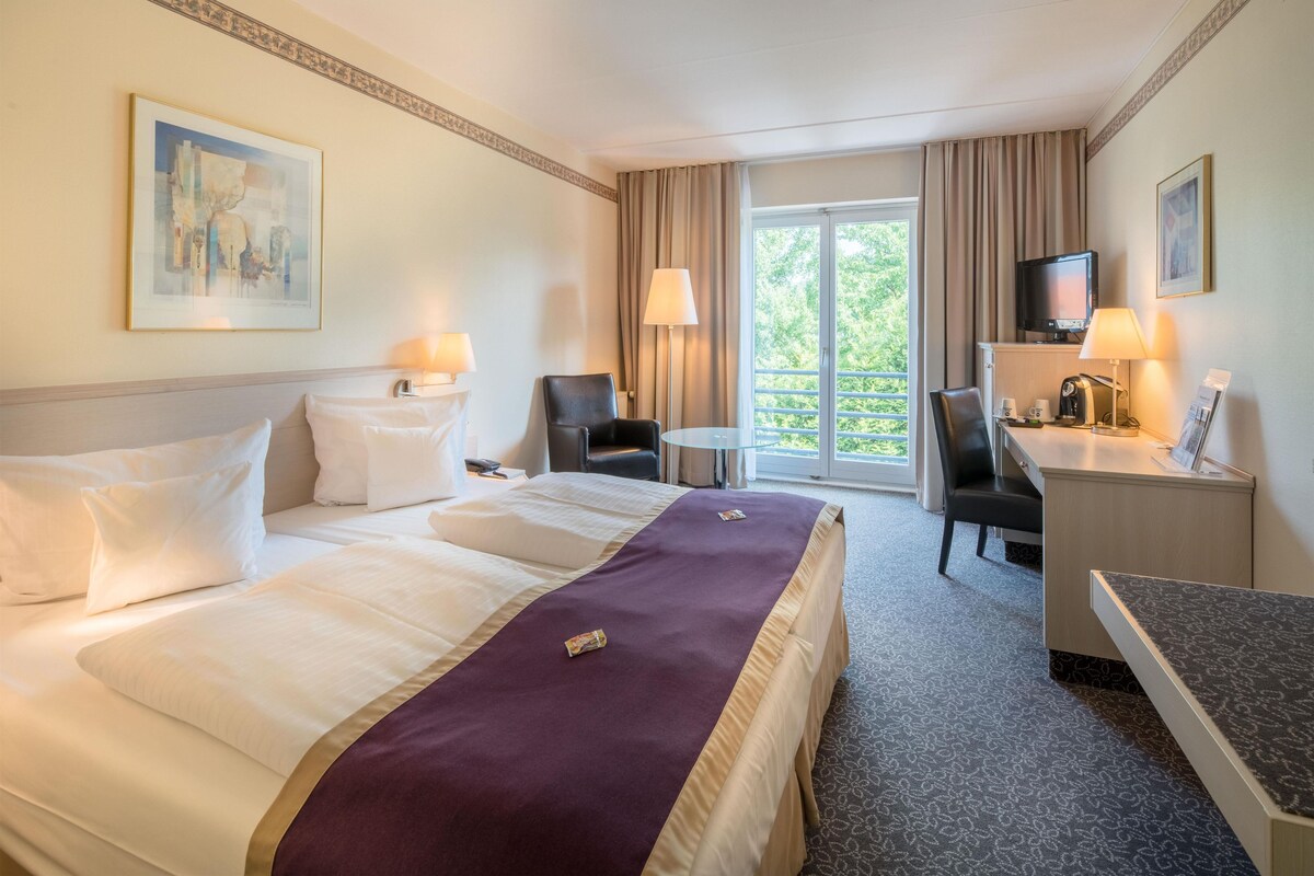Business kamer, 1 tweepersoonsbed | Lakens van Egyptisch katoen, luxe beddengoed, pillowtop-bedden