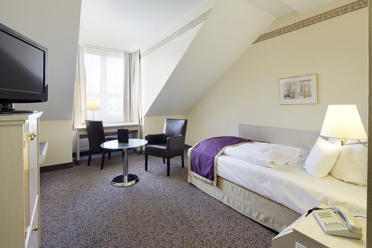 Business kamer, 1 eenpersoonsbed | Lakens van Egyptisch katoen, luxe beddengoed, pillowtop-bedden