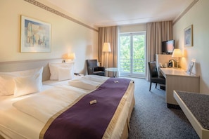 Chambre Affaires, 1 lit double | Draps en coton égyptien, literie de qualité supérieure, surmatelas
