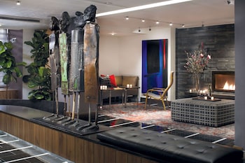 Fireplace at The Fifty Sonesta Hotel New York