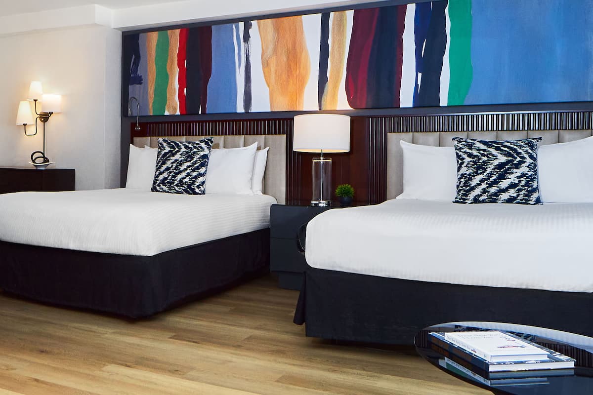 Suite, 2 Queen Beds, Terrace | Egyptian cotton sheets, premium bedding, in-room safe, desk