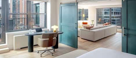 Sengetøy i egyptisk bomull, sengetøy av topp kvalitet og safe på rommet